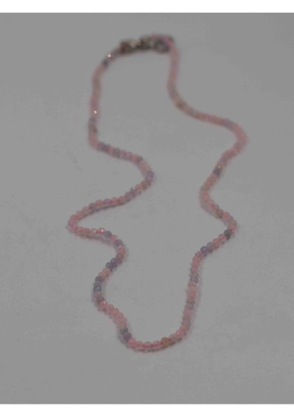 Sertifikalı Morganit Taşı Doğaltaş Ince Kolye 2 mm fiyatları