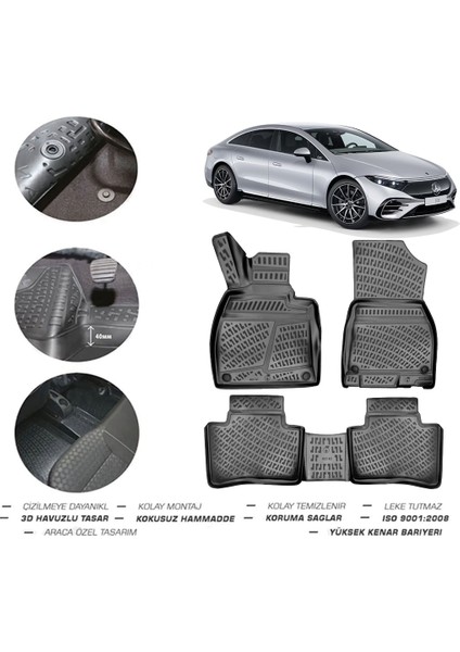 Mercedes Eqcelektrikli 2022 Model 4d Paspas