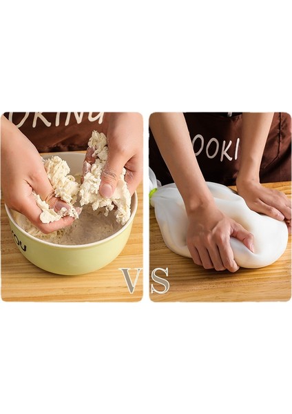 Silikon Pasta Torbası, Ev Pişirme Aksesuarları Için Hamur Makinesi Yoğurma Çantası (Yurt Dışından)