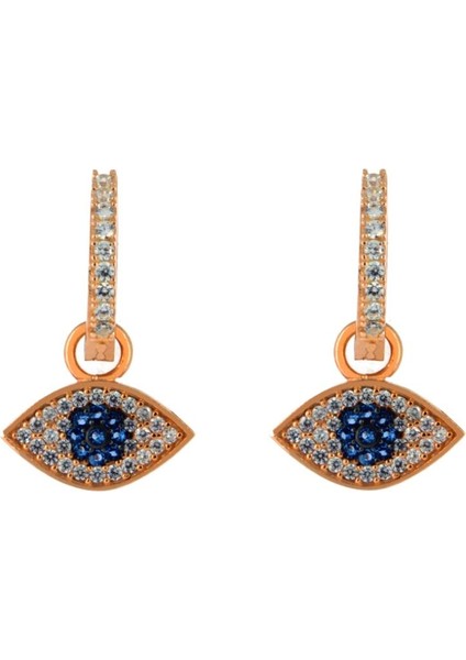 925 Ayar Gümüş Göz Tasarım Zirkon Taşlı Küpe fiyatları