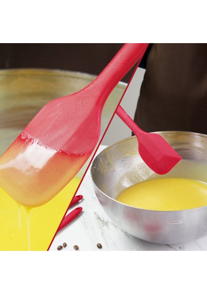Premium Silikon Spatula Seti 2 Küçük, 2 Büyük 600°F'YE Yüksek Isıya Dalı, Hijyenik Tek Parça Tasarım, Yapışmaz Kauçuk Pişirme Gereç Seti (Yurt Dışından)