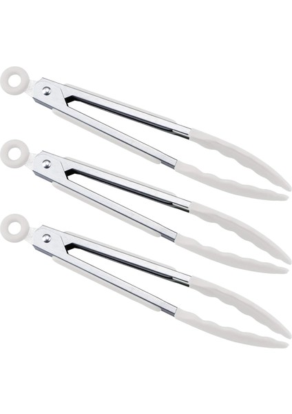 Mutfak Yemek Maşası - 7" Mini Silikon Servis Maşası - 3'lü Set (Yurt Dışından)