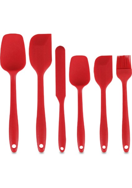 Isıya Dalı Silikon Spatula, Yapışmaz Ergonomik Pişirme Pişirme Karıştırma Kauçuk Spatula Mutfak Gereçleri (Yurt Dışından)