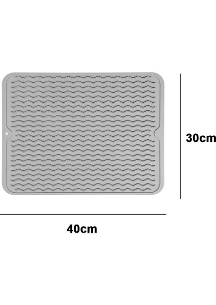 Çoklu Kullanım Için Silikon Bulaşık Kurutma Matı, Kolay Temizlenebilir, Çevre Dostu, Isıya Dalı Silikon Mat (Yurt Dışından)
