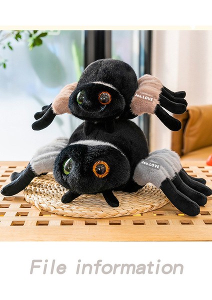 Jea.love Simüle Edilmiş Büyük Örümcek Peluş Oyuncak Komik Bebek (Yurt Dışından) modelleri