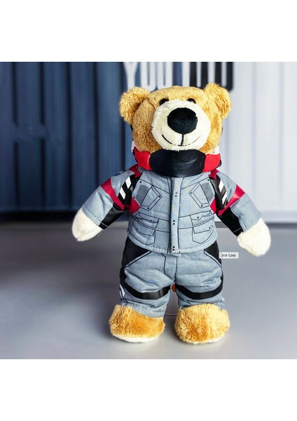 Jea.love Bebek Ayı Motosiklet Oyuncak Kolye Dekorasyon Araba Peluş Bebek (Yurt Dışından)