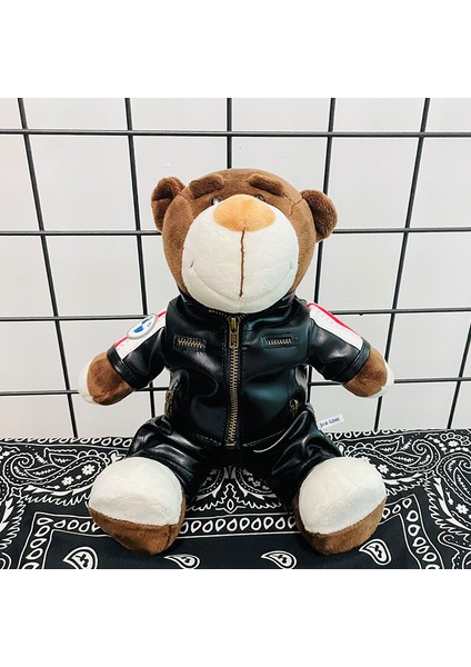 Jea.love Bebek Ayı Motosiklet Oyuncak Kolye Dekorasyon Araba Peluş Bebek (Yurt Dışından)