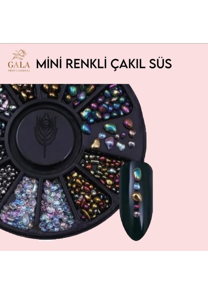 Gala Mini Renkli Çakıl Süs