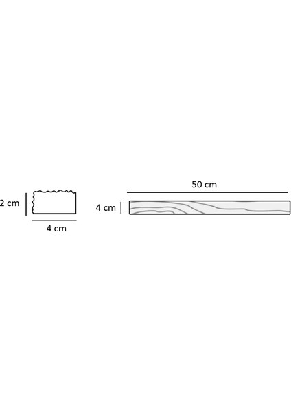 Eskitme Ahşap Köşe Pervazı Ladin x 4 x 2 cm Szn-72-Dark Walnut +