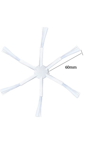 Xiaomi 2c / 1c / 1t / Mop 2pro + / STYTJ01ZHM / STYTJ03ZHM / SKV4093GL / Dreame D9 / F9 / L10PRO Robot Elektrikli Süpürge Için 6 Kollu Yan Fırça (Yurt Dışından)