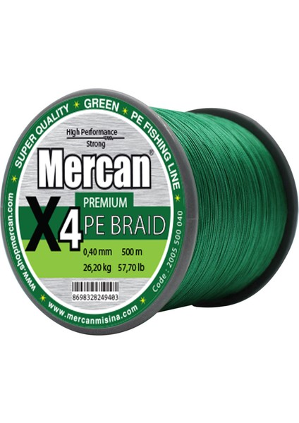 Pe Örgü Premium 4x Ip 500 M Yeşil Misina