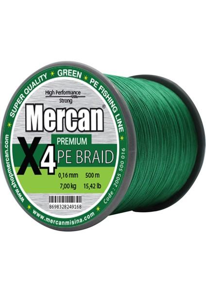 Pe Örgü Premium 4x Ip 500 M Yeşil Misina