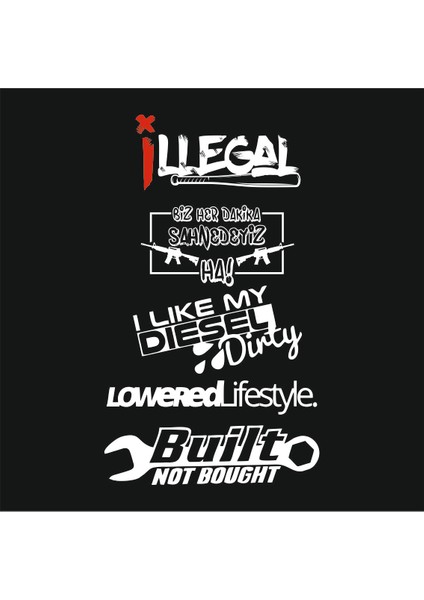 Arka Cam Sticker Set (Model 2)