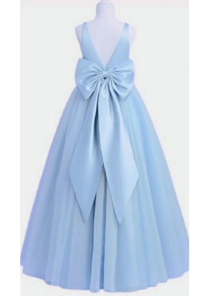 Loire Çapraz Model Tül Detaylı - Kız Çocuk Abiye - Uzun Etekli Kız Çocuk Elbisesi fiyatları