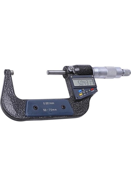 Dw Elektronik Dijital Dış Çap Mikrometresi 50-75 mm 0.001 mm Profesyonel Çelik Mikrometre