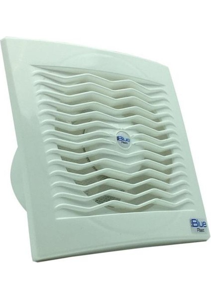 Blue Plast Kar Beyazı 98X159X159MM 100MM Tuvalet-Banyo Aspiratörü Zikzaklı Tasarım