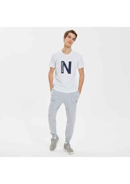 Nautıca Erkek Beyaz Standart Fıt T-Shırt VE37302T.1BW modelleri