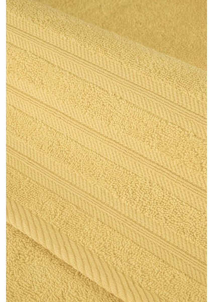 Pure Bukle Bordürlü Havlu Sarı 90X150