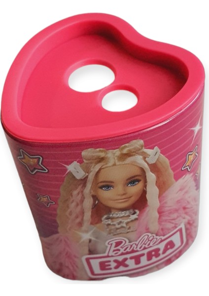 Barbie Extra Çift Bıçaklı Atık Hazneli Lisanslı Metal Kalemtraş
