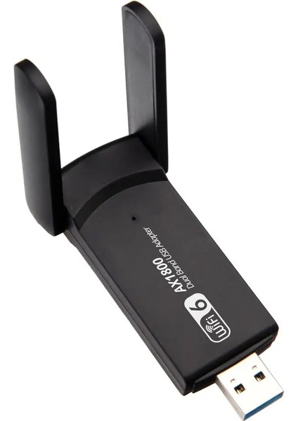 USB Wifi 6 Adaptörü AX1800 Mbps Kablosuz USB Ağ Kartı USB Dongle Dual Band AX1800 Wifi 6 Reseptör