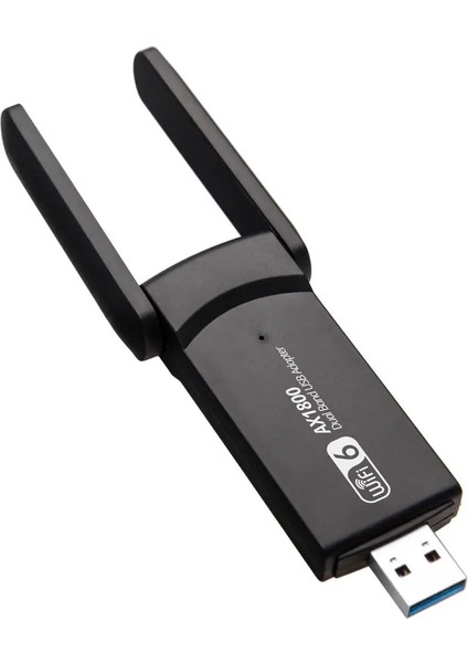 USB Wifi 6 Adaptörü AX1800 Mbps Kablosuz USB Ağ Kartı USB Dongle Dual Band AX1800 Wifi 6 Reseptör