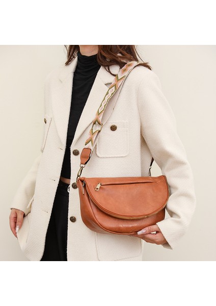 Yeni Moda Retro Tek Omuz Koltuk Altı Çanta Bayanlar Rahat Minimalist Göğüs Çantası (Yurt Dışından)