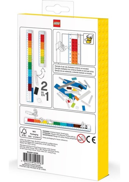 Gear 52558 2-In-1 Buildable Ruler With Minifigure