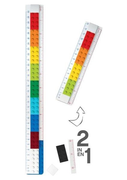 Gear 52558 2-In-1 Buildable Ruler With Minifigure