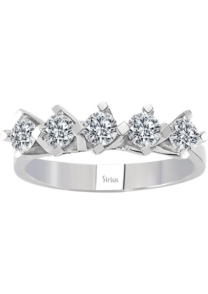 0,80 Karat Pırlanta 5 Taş Yüzük 0404R0276 fiyatları