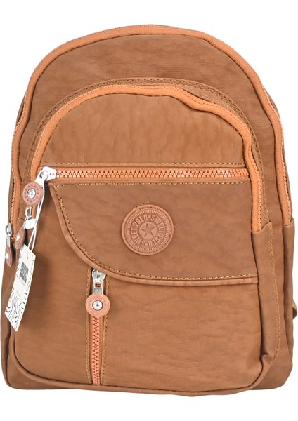 Kırinkıl Kumaş Dört Gözlü, Su Geçirmez Kumaş Kadın Sırt Çantası