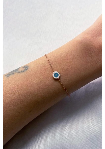 925 Ayar Gümüş Küçük Nazar Boncuk Bileklik