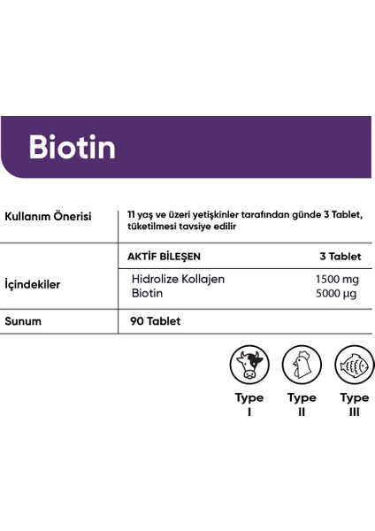 Collagen Forte Platinum Biotin 5000mcg Collagen Complex 1500mg X 60 Tablet