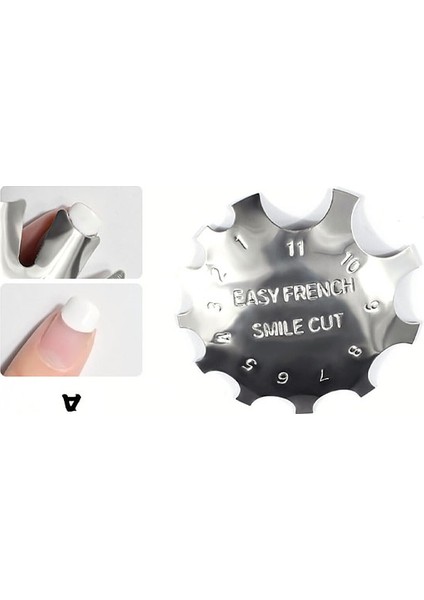 Metal French Aparatı , Nail Art ve Manikür Aksesuarı , French Yapım Aparatı