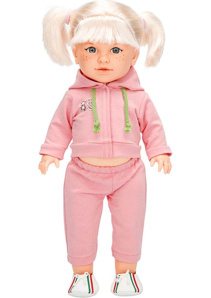 Tina Sporty Bebek 45 Cm. - Açık Pembe Eşofmanlı