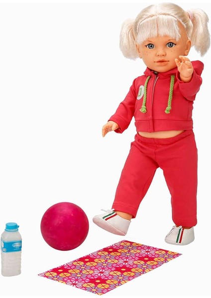 Dollz'n More Tina Sporty Bebek 45 Cm. - Koyu Pembe Eşofmanlı