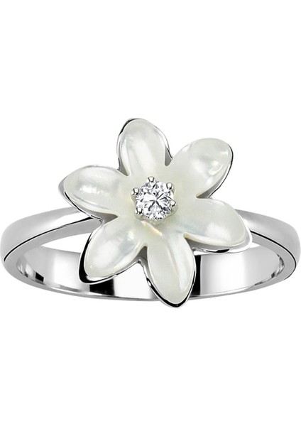 Pırlanta Taşlı Sedefli Kardelen Yüzük 0404R0280 fiyatları