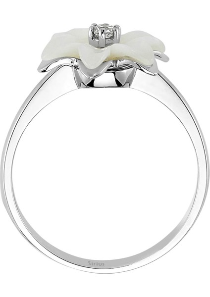 Pırlanta Taşlı Sedefli Kardelen Yüzük 0404R0280 modelleri