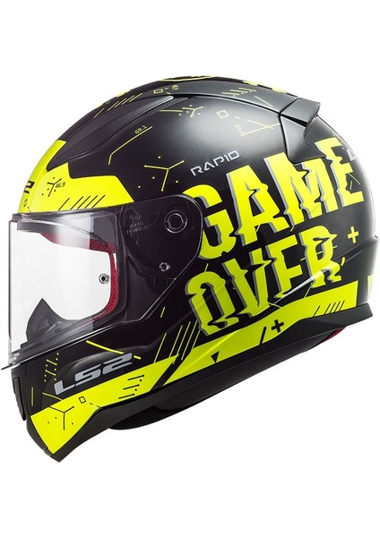 Rapıd Player Kask Neon Sarı - Siyah