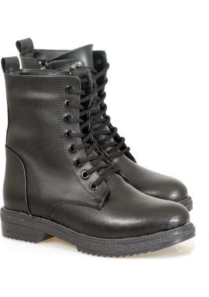 Siyah Fermuarlı lı Kaymaz Taban Kadın Postal Bot modelleri