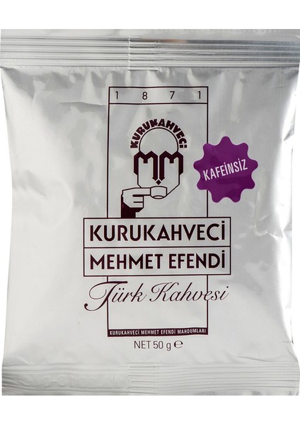 Kafeinsiz Türk Kahvesi 50 G 4 Paket