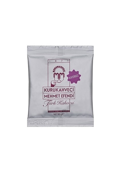 Kafeinsiz Türk Kahvesi 50 G 4 Paket