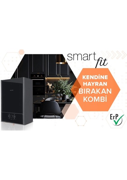 Smart Fit 25 Premiks Tam Yoğuşmalı Kombi 25 kW TSE Belgeli (Baca Dahil)