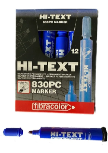 12'li Hı-Text 830PC Permanent Marker Mavi