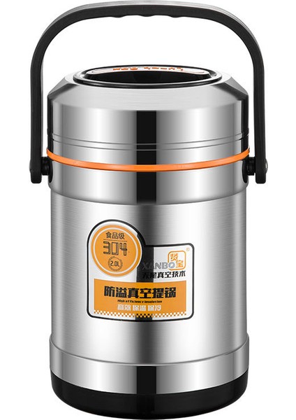 3 Katmanlı Büyük Kapasiteli Vakumlu Paslanmaz Çelik Yalıtımlı Öğle Yemeği Kutusu, 1,5l (Yurt Dışından)