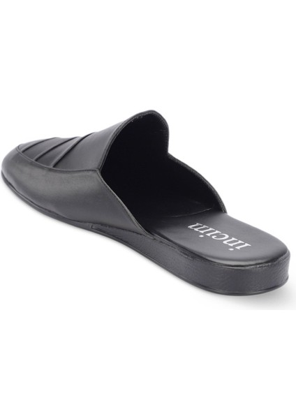 Incim ®| Mamba Erkek Siyah Lüks Rahat Hafif Konforlu Misafir Ev Bohça Çeyiz ve Damat Terliği 104 indirimleri