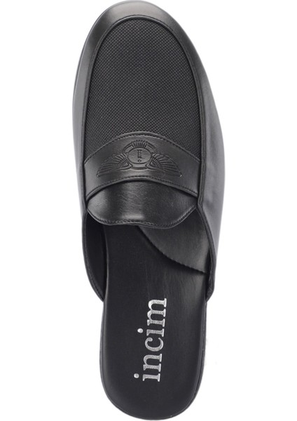 Incim ®| Dark Erkek Siyah Lüks Rahat Hafif Konforlu Misafir Ev Bohça Çeyiz ve Damat Terliği 113 fırsatları