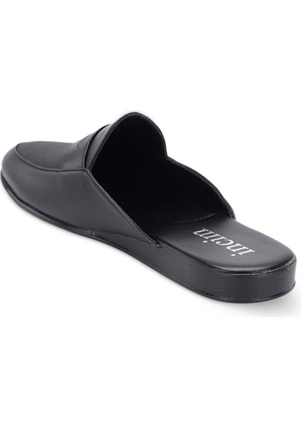 Incim ®| Dark Erkek Siyah Lüks Rahat Hafif Konforlu Misafir Ev Bohça Çeyiz ve Damat Terliği 113 indirimleri