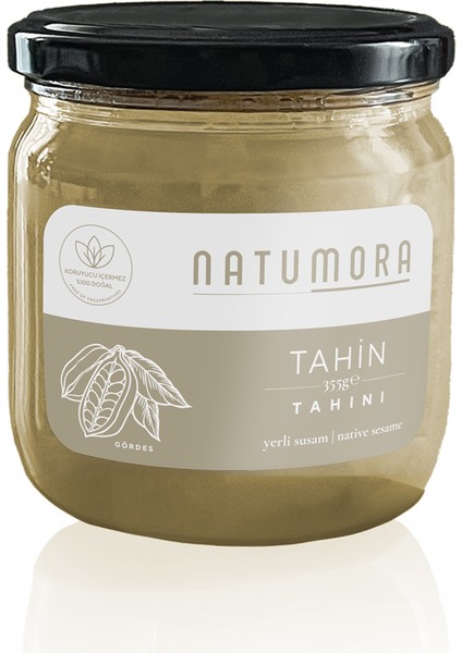 Beyaz Tahin 355 G Cam Kavanoz