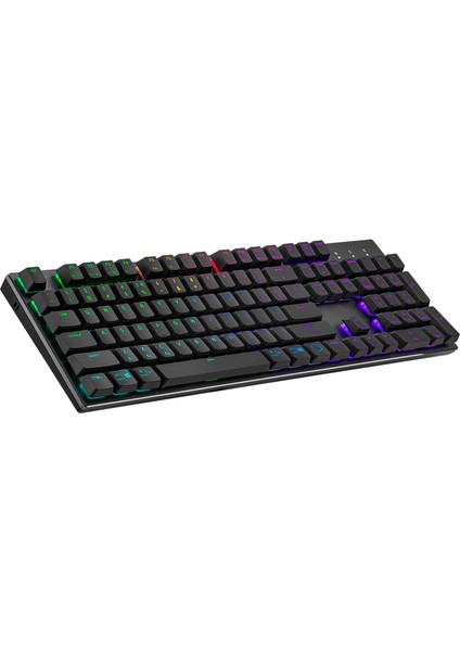 SK653 Blue Switch Low Profile Kablosuz BT Mekanik RGB Oyuncu Klavyesi US indirimleri
