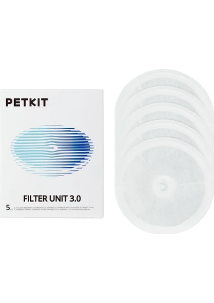 Petkit Su Pınarı Filtresi Gelişmiş Versiyon 3.0 (5 Adet) (Yurt Dışından)